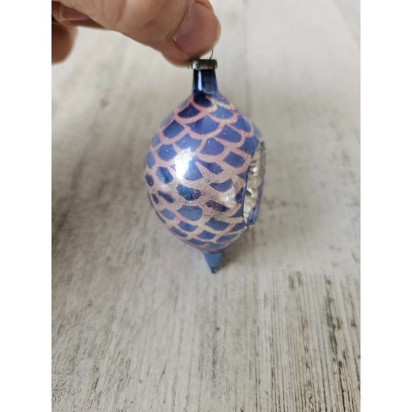 Unique vintage reflector ball mini ornament mermaid Xmas tree - Picture 3 of 10